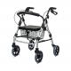 PVC Elderly Light Collapsible Wheelchair Rollator Rolling Walker Aluminum