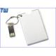 Metal Credit Card USB Flash Drive Device High Quality Printing Free Ball Chain