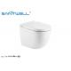 Fashionable Rimless Wall Hung Toilet European Style For Bathroom 520 * 360 * 410mm