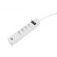 White Brazil USB Power Strip For Household / Home Improvement Projects