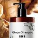 Organic Ginger Anti Hair Loss Shampoo for Men and Women Unisex Adults Vegan Hair Care