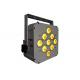 LED Flat Par 9*18W RGBWA+UV 6in1 stage uplights dj equipment powered wireless LED stage light