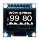 0.96 Inch SSD1306 Controller 7 Pin White And Blue Fonts SPI OLED Display 128x64 3V PMOLED