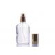 100ml Clear Glass Fragrance Bottles Color Coating With Gold Mist Spray Cap