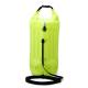 Nylon TPU Triathlon Race Gear Green Inflatable Swim Buoy With Patent