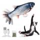 Interactive Flopping Fish Cat Toy With Catnip Bag Flapping Fish For Cats