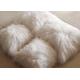 Mongolian fur Pillow Long Curly White Tibetan Sheepskin Lamb wool Sofa throw