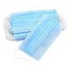 Daily Use 3 Ply Non Woven Face Mask / Disposable Blue Earloop Face Mask