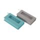 PVC Insert Custom Eyelash Packaging Box , Glitter Blue Cardboard Box With Clear Window