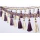 Handmade fashionable chain beads lace tassels fringes for curtain/sofa/pillow decoration