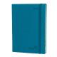 Large Night Blue 10.5''X8.5'' Custom Weekly Planner 2023 Soft Cover Plastic Band