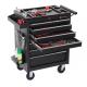 Garage workbench and storage shelves  tool trolley cart