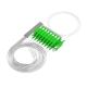 China Outdoor 0.9mm PLC splitter 1x2 2 Way Fiber Optic splitter With SC APC Connector