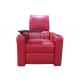 Modern Red Leather Home Theater Seating Electric Recliner Lounge Sofa