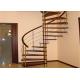 Laminated Glass Tread Custom Spiral Staircase Suspended Ladder , No Welding