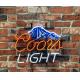 Handmade  Coors Light Mountain  Real Glass Neon Sign Beer Bar Light for Gift Bedroom Home Wall Decor