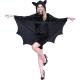 Performance Wear Type Black Bat Cosplay Costume for Halloween Adult Women's Performance