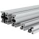 Metal Custom Extruded Industrial Square Aluminium Profiles 6063 6061