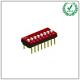 Twin Contacts Low Profile Box Type Dual Inline Package DIP Switch