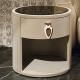 Leather 0.55m Contemporary Bedside Cabinets 500mm Fancy Bedside Table