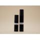 Slim Small Volume Airless Spray Bottle , Airless Pump Container Black Color