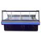 Big Window Square Deli Display Refrigerator Front And Back Open Food Display Cooler