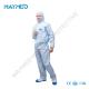 Isolation Jumpsuit Microporous Hooded Disposable Chemical Coveralls Type 5/6