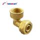 Brass Chrome Plated Compression Fittings Leak Resistant Pex Plumbing Fittings