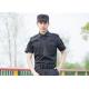 Polyester Cotton Cool Security Uniform Shirts Short Sleeve With Plain Dyed Technic
