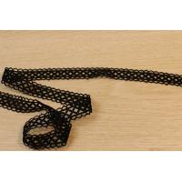 Geometric Black Guipure Lace Trim PET Approved Oeko Tex 100 Approved