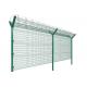 Galvanized Steel Razor Wire And Barbed Wire Fences For High Security Anti Climb Fencing System Supported By Y Posts