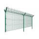 Green Airport Perimeter Fence With BTO-22 Razor Barbed Wire