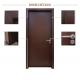 MDF Soundproof Wooden Laminate Doors 208cm Height For Residential