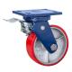 Roller Bearing Heavy Duty 1 Ton Trolley Wheel with Zinc Plated Iron Core PU Caster Wheel