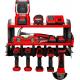 Wall Mount Tool Organizer for Heavy Duty Metal Drill Holder and Cordless Tool Storage