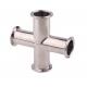Standard 4 Way Cross Clamp Fits 1.5 Tri-clamp Sanitary Fitting Stainless Steel 304