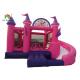 6m Inflatable Jumping Castle Large Multiplay Bouncy With Curve Slide