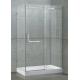 Frameless Rectangular Shower Enclosure 8 / 10 MM Self - Cleaning CE Certification
