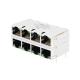 LPJG47036AWNL 2.5G Base-T With G/G Leds 2x4 Port PoE RJ45 Female Connector