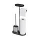 Stainless Steel Compact Bathroom Paper Holder TPR Toilet Brush Holder SET Durable Toilet Brush Tissue Holder