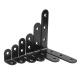 20X20 Black Right Angle Bracket