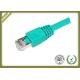 4 Pair STP Cat6 Shielded Cable Green Color 550 Mhz Cat6 Patch Leads