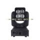 Quad Color 15W Linear Professional Show Lighting Mini Led Moving Head Zoom , Four Eyes