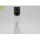 120ML Glass Lotion Jars , Glass Skin Care Packaging With Sliver Pump Cap
