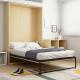 CARB Wall Mounted Wood Panel Furniture Hotel Guest Room Murphy Wall Bed