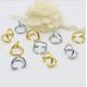 Design decorative accessory zinc alloy double d rings 15 mm for bags