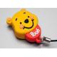 Funny Gift Bear Cartoon USB Flash Drive 4GB / Oem USB Flash Drives With Free Logo