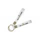 White Soft PVC Keychains Customized Size Colorful Design Hog Toughness