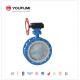 6 Inch PTFE Butterfly Valve , Single Flange Butterfly Valve DIN Standard