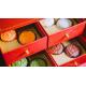CMYK 4 Color Cookie Packaging Box Flip Top Gift Hard Elegant Mooncake Box